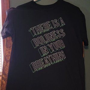 TWLOHA BOLDNESS IN YOUR BREATHING T SHIRT TO WRITE LOVE ON HER ARMS